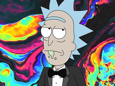 Rick Sanchez adobe illustrator graphic design illustration poster