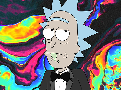 Rick Sanchez adobe illustrator graphic design illustration poster