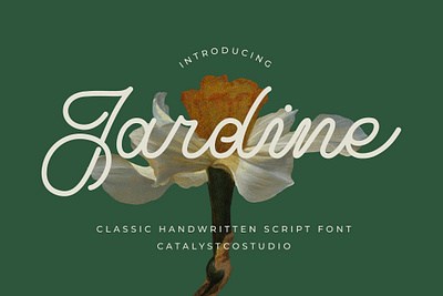 Jardine Classic Handwritten Script Font design designer font fonts typeface typography