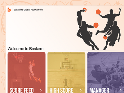 Baskem - Basketball Club Management Application admin management basketball cards game application game design game management game ui gamers gaming web application highscore landing page players players database ranking score management score table scoreboard scorecard sports ui sports web app