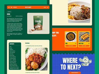 Khasari - Blog Page blog page branding clean design description estimate foter graphic design home ui ingredients khasari business khasari website product product card recipe restaurant design restaurant ui design restaurant web restorant shipping shop all