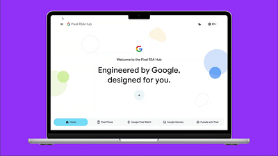Google Pixel RSA Hub Revamp figma google google design material design uiux web design