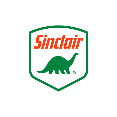 Sinclair Brand Refresh 1/4 branding dino dinosaur logo logo design logomark makr sinclair