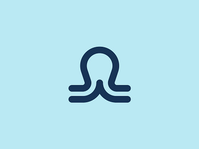 Octopus brand branding design graphic design identity logo mark minimal ocean octopus