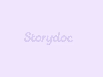 Storydoc logo animation animation branding clean graphic design logo motion graphics purple