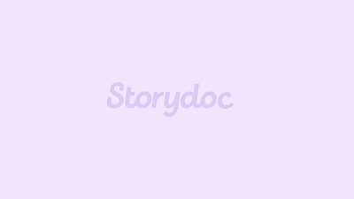 Storydoc logo animation animation branding clean graphic design logo motion graphics purple