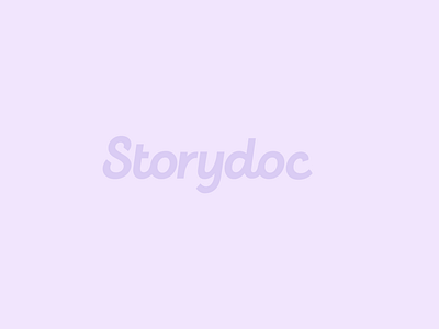 Storydoc logo animation animation branding clean graphic design logo motion graphics purple