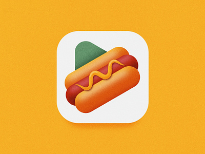 Hotdog icon branding button design graphic design hot dog hotdog icon illustration logo mark ui šlay