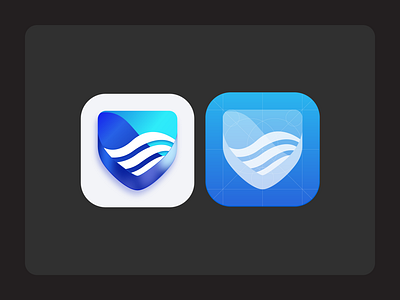 App Store Icon VPN app appstore branding design graphic design icon illustration logo typography ui ux vector