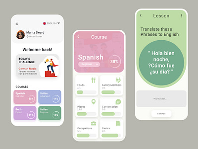 Translate App UI/UX Design Concept android app app design conceptual design design graphic design ios app motion graphics ui ux design