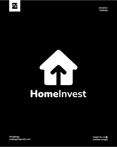 Home Invest Logo design home home invest logo homes icon invest logo logo house logo ruma modern ruma vecotr