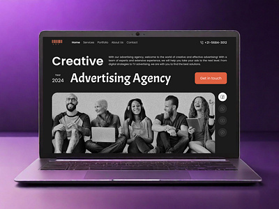 Creative design agency adobe ads advertisingagency app branding creativeagency design figma idea logo purple ui uidesign uiux userexperience userinterface ux uxdesign webdesign websitedesign