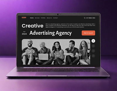 Creative design agency adobe ads advertisingagency app branding creativeagency design figma idea logo purple ui uidesign uiux userexperience userinterface ux uxdesign webdesign websitedesign