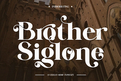 Brother Siglone Elegant Ligature Serif design designer font fonts typeface typography