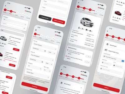 Car Rental Management App app design apps car app car book car booking car rantel car rental app figma home page management rantel reservation system ui design uiux user interface