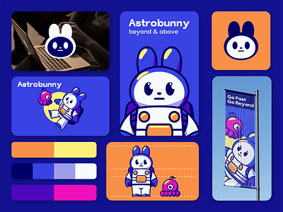 Astrobunny 🐰- Brand mascot adobe illustrator brand guideline branding cartoon character color pallete design graphic design guideline illustration logo mascot vector