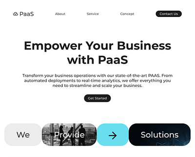 PaaS Website Concept business figma web ui website
