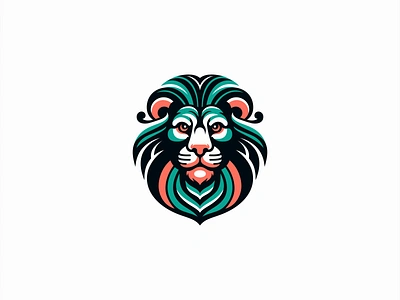 Lion Logo animal branding design emblem face feline head icon identity illustration king lion logo mane mark mascot premium sports symbol vector