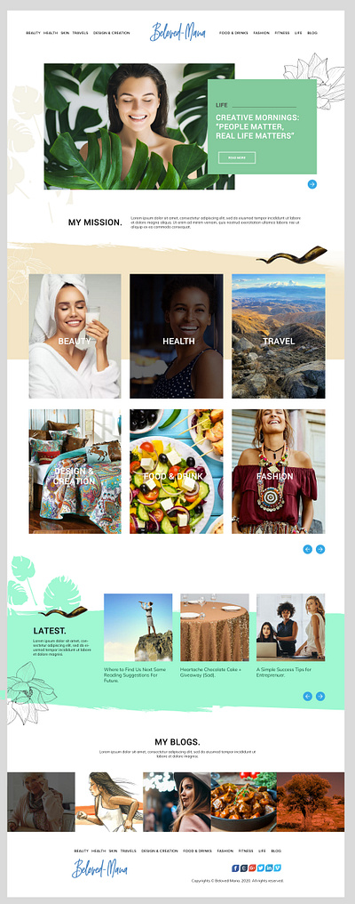 Beloved-Mana-Website-Design design ui ux web design