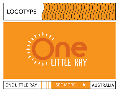 One Little Ray (AU) graphic design logo logotype visual identity