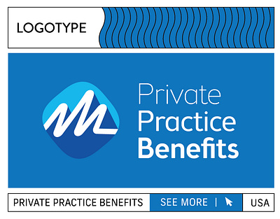 Private Practice Benefits Logotype (USA) branding graphic design logo ui