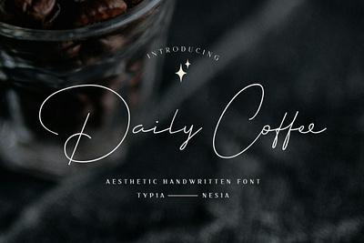 Daily Coffee Font daily coffee font design designer font fonts typeface typography