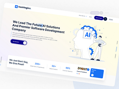 Hashlogics website app app design bento. branding dashboard design design flow builder landing page landing page design marketing agency minimalistic design responsive design saas design software design software solution tables design ui ui ux design vector web design