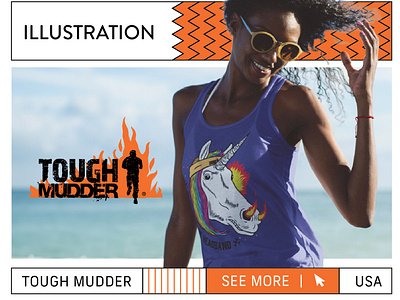 Tough Mudder Illustrations (USA) graphic design illustration sport t shirt design tee