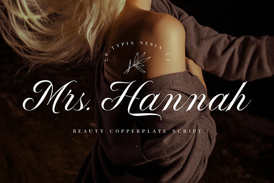 Mrs Hannah Font design designer font fonts mrs hannah font typeface typography