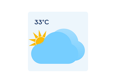 Weather app icon dailyui design icon illustration inspiration ui weather app