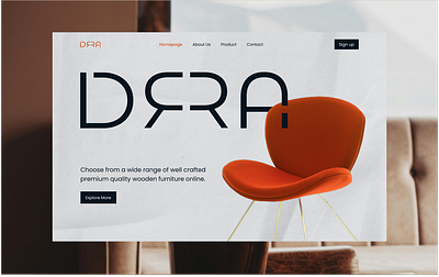 Homepage | Furniture Website branding logo ui