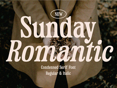 Sunday Romantic Font design designer font fonts sunday romantic font typeface typography