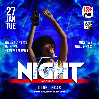 CLUB NIGHT graphic design