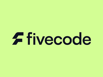 Fivecode brand branding f f letter five flow logo mark
