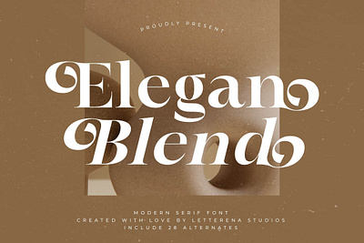 Elegan Blend Font design designer elegan blend font font fonts typeface typography