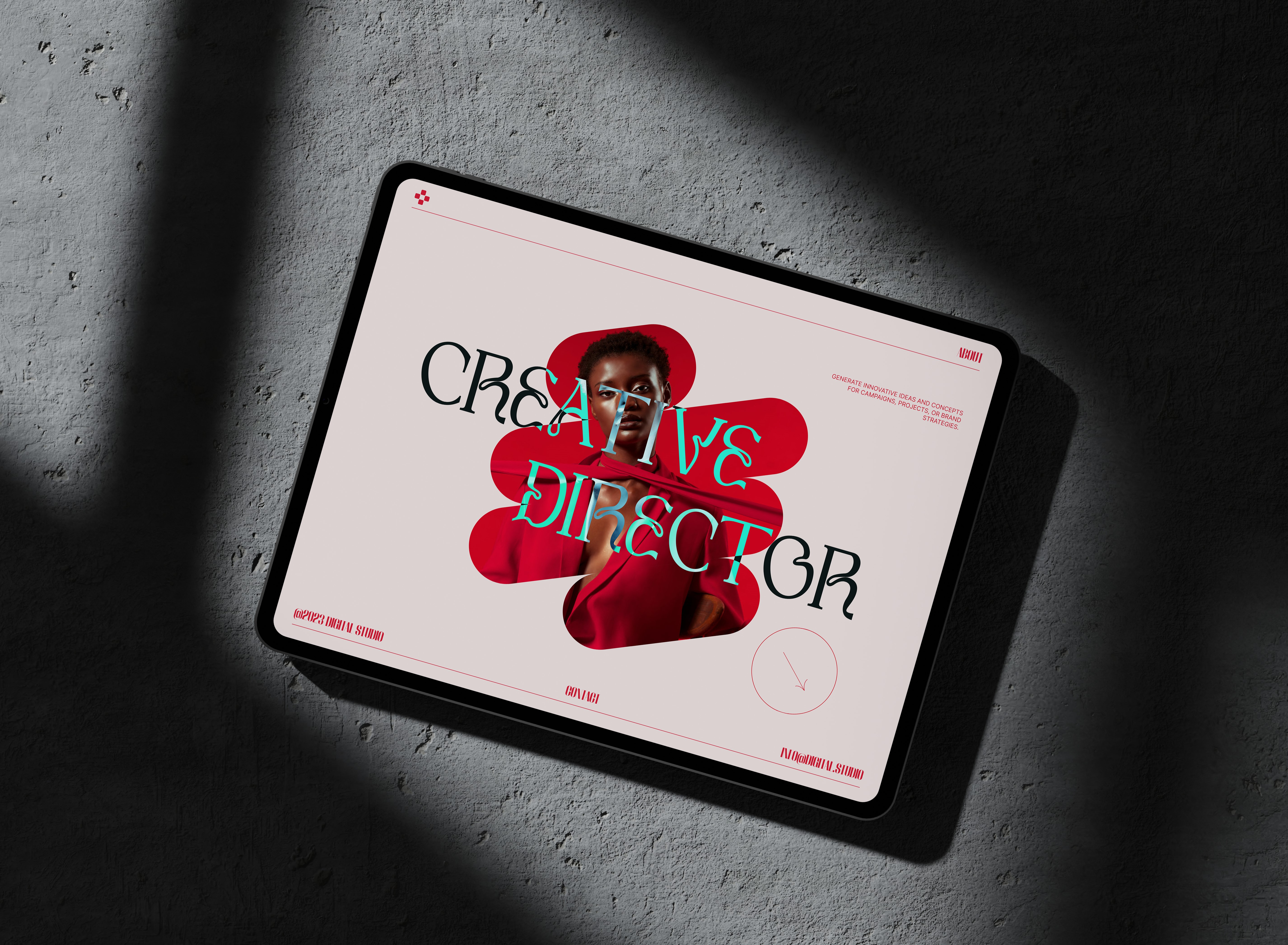 Portfolio- Hero UI 3d animation branding graphic design hero landing motion graphics portfolio ui ui ux user experience user interface ux website website design