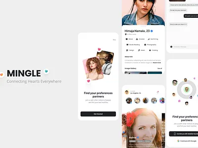 Dating App Concept branding design logo ui ux