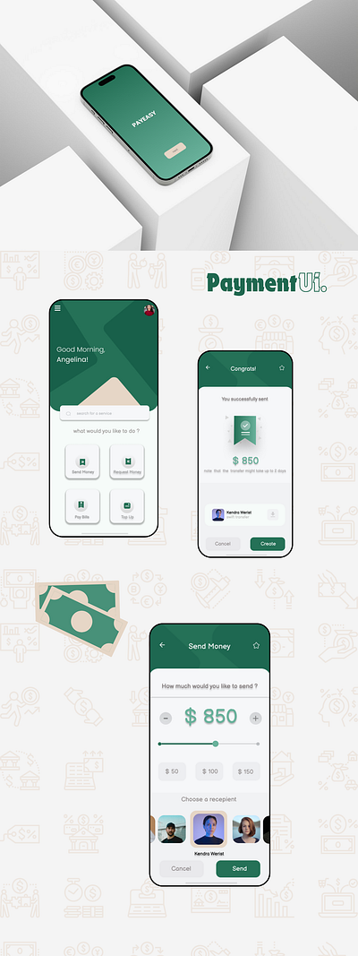 UI design : Payment app adobe design figma graphic design paymentapp paymentgateway photoshop ui uiux