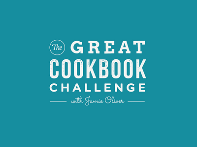 The Great Cookbook Challenge with Jamie Oliver TV Title Graphics animation identity typography