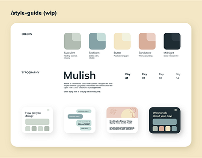 Style Guide • Mobile App graphic design mobile app style guide ui