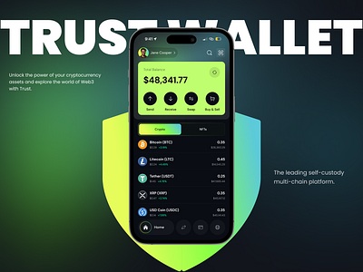 Crypto Wallet for Web3 | NFTs and DeFi | App Design app design blockchain app crypto crypto app crypto exchange app crypto investment app crypto wallet app defi app nfts app payment app trading app trust wallet trust wallet redesign ui wallet app web3 wallet