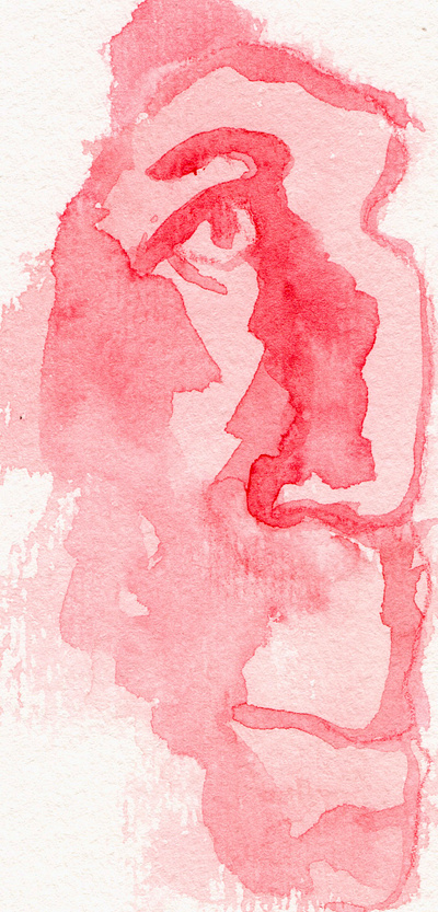 man in rose artwork illustration painting watercolor