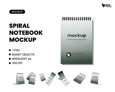 Spiral Notebook Mockup graphic mockup