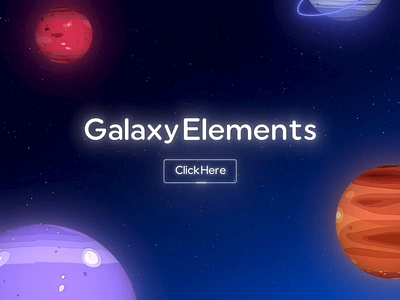 Galaxy Elements 2d 3d animate animation astronaut character design dribbble galaxy gravity illustration motion motion graphic motion graphics motiondesign planet space star stars telescope
