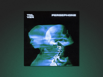 TNL VZN - Persephone Official Cover Art art cover art cover design girl graphic design music cover photoshop single skeleton song cover