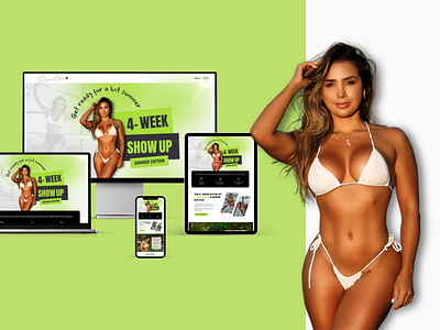 Fitness Challenge Page design challenge design design expert fitness challenge design fitness design inspiration fitness model fitness website gohighlevel shopify shopify fitness website website design