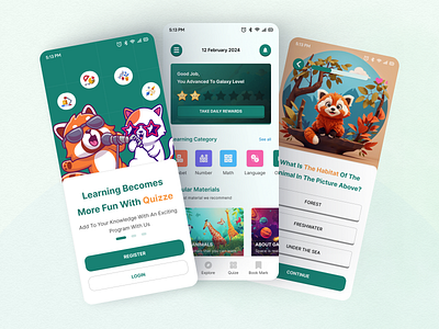 Education - Mobile App design education landingpage mobile app mobile app design mobile design mobile ui quize ui uidesign webdesign