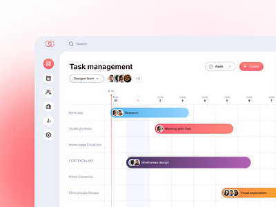 Task Management Dashboard app dashboard design task management ui ux web