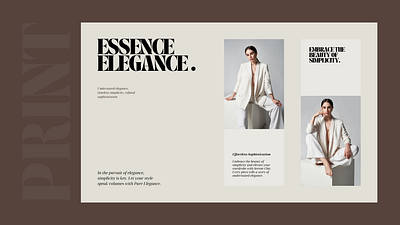 Minimal Fashion A4 Print Cover branding graphic design template