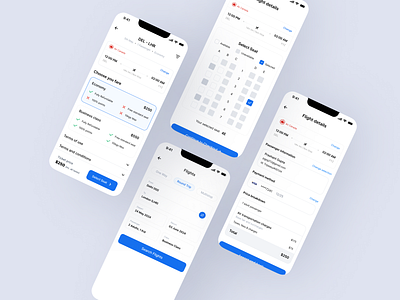 Flight Booking App UI booking figma flight product ui ux